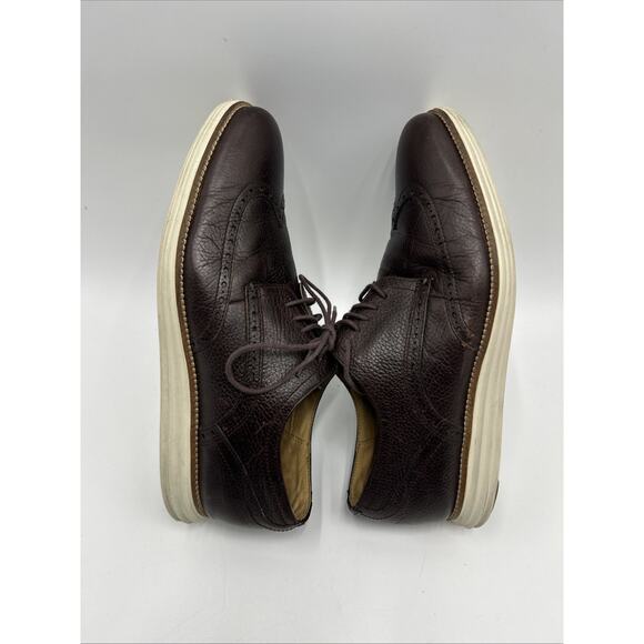 Cole Haan Grand OS Shortwing Wingtip Brown Leather Oxfords Mens 12 M C26475 main image 7